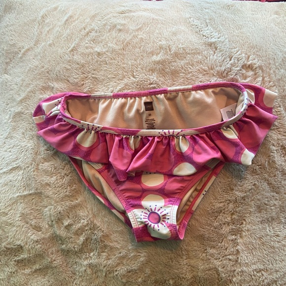 Tea girls three piece swim suit. Bikini and rash guard size 12. - Picture 4 of 9